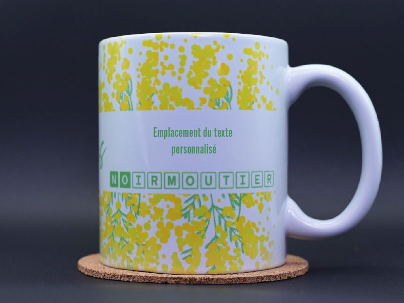 Emplacement du texte personnalisé