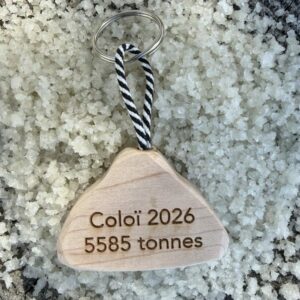 Porte-clés en bois « Le Sel » – Noirmoutier – Édition limitée Coloï 2026 – Image 2